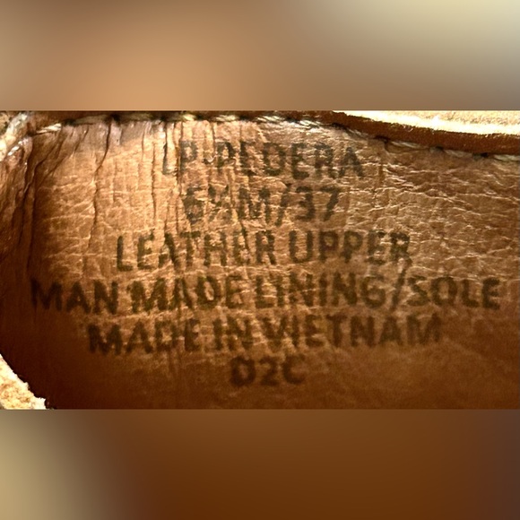 Lucky Brand Pedera Tan Leather Ankle Boots women’s size 6.5 - Picture 5 of 16